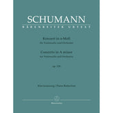 Schumann, Robert - Cello Concerto in a minor, op. 129 for Cello and Piano - Barenreiter Urtext