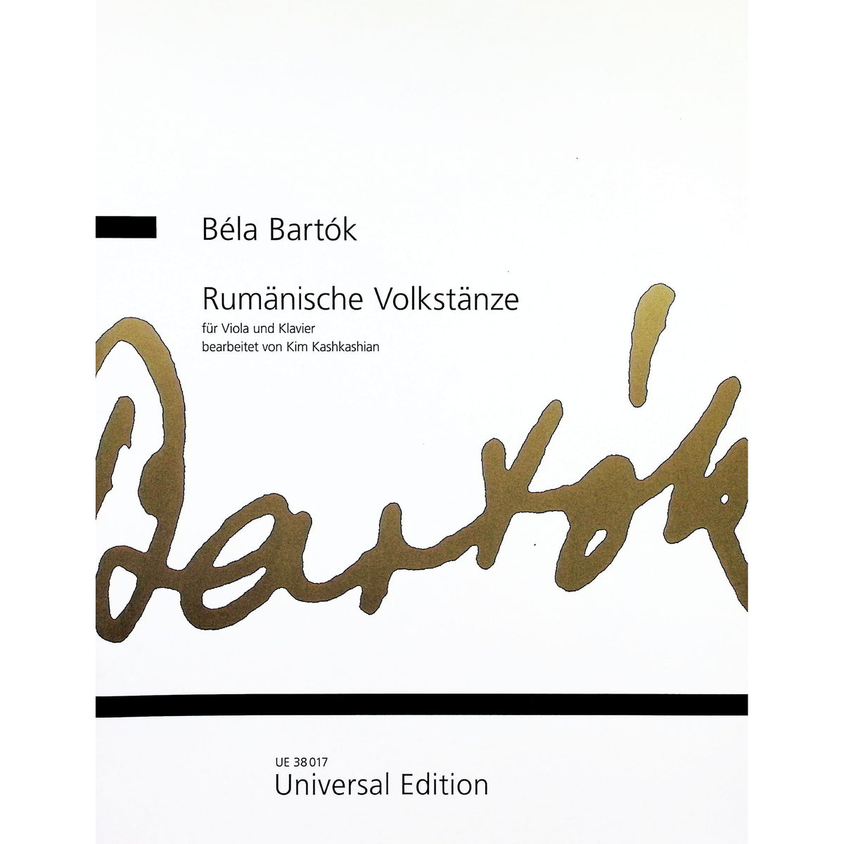 Bartok, Bela - Rumänische Volkstänze for Viola and Piano