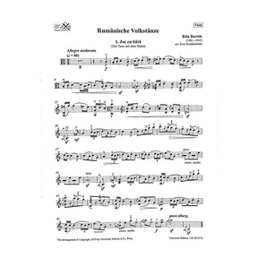 Bartok, Bela - Rumänische Volkstänze for Viola and Piano