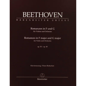 Beethoven, Ludwig - Romances in F major and G major for Violin and Orchestra Op 50 - Op 40 - edited by Detlef Hahn - Bärenreiter