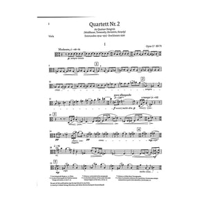 Bartok, Bela - String Quartet no. 2 op. 17 - Edited by Somfai - G. Henle Verlag