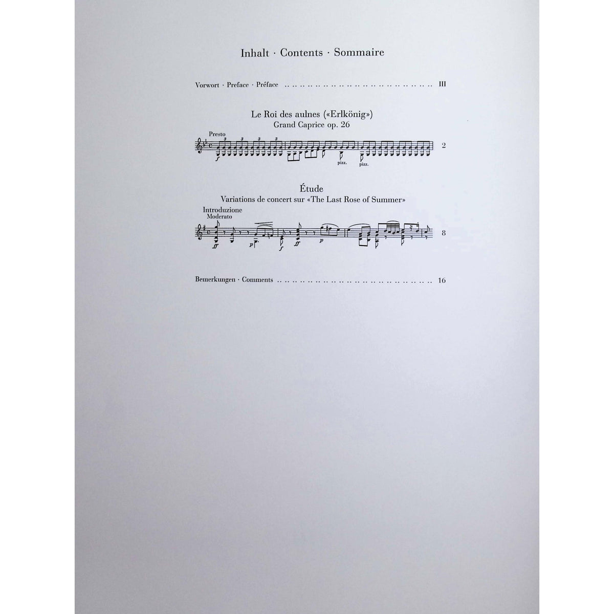Ernst, Wilhelm Heinrich - "Erlkönig" (after Schubert) and "The Last Rose of Summer" for Violin solo - Edited by Turban - G. Henle Verlag