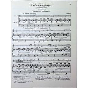 Ysaye, Eugene - Poeme elegiaque op. 12 and other Works for Violin and Piano - Edited by Iwazumi - G. Henle Verlag