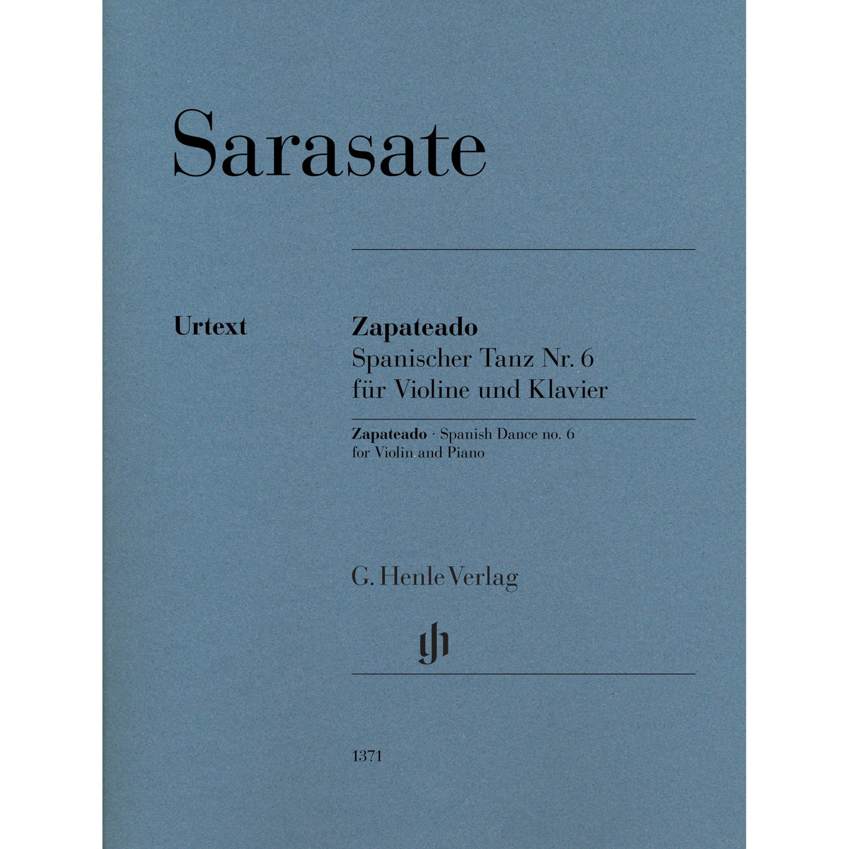 Sarasate, de Pablo - Zapateado Spanish Dance no.6 for Violin and Piano - Edited by Jost - G. Henle Verlag