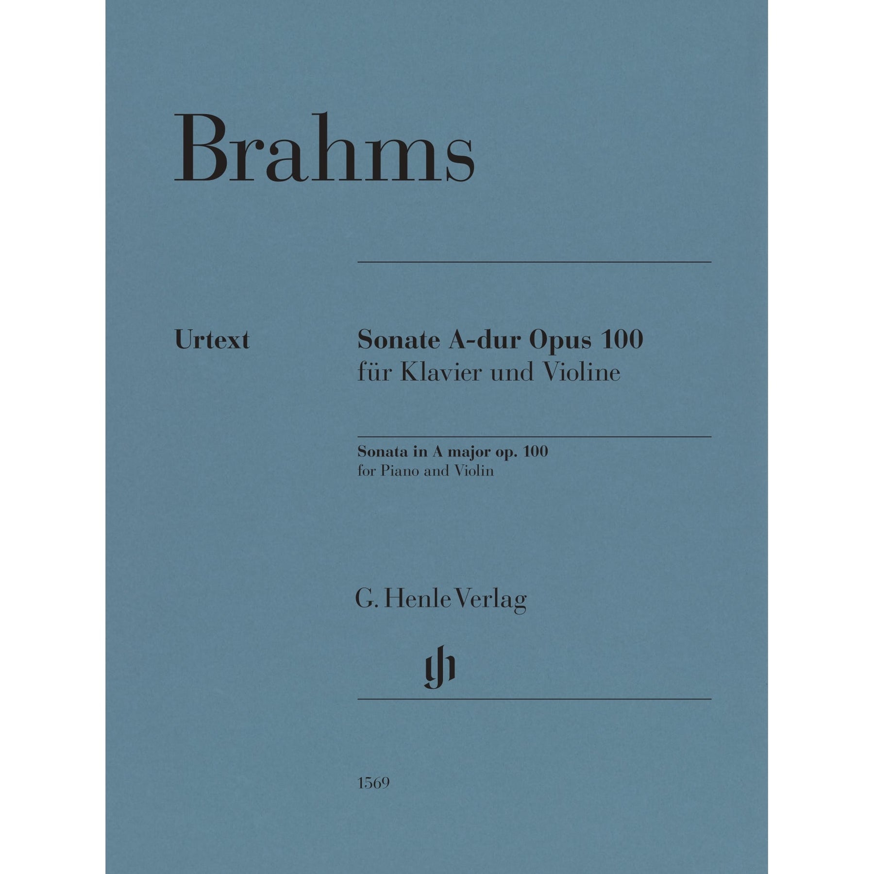 Brahms, Johannes - Sonata in A major op. 100 for Piano and Violin - Edited by Wiechart - G. Henle Verlag