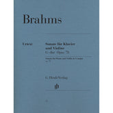 Brahms, Johannes - Sonata in G major op. 78 for Piano and Violin - Edited by Wiechart - G. Henle Verlag