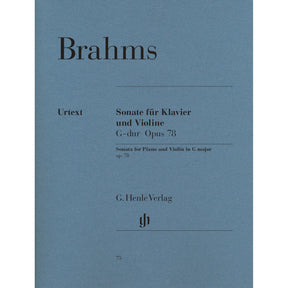 Brahms, Johannes - Sonata in G major op. 78 for Piano and Violin - Edited by Wiechart - G. Henle Verlag