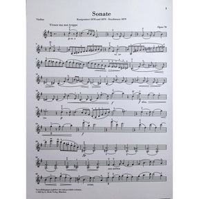 Brahms, Johannes - Sonata in G major op. 78 for Piano and Violin - Edited by Wiechart - G. Henle Verlag