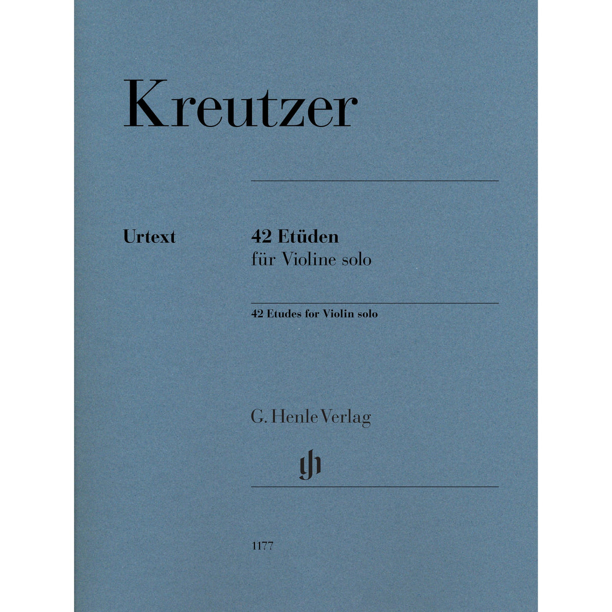 Kreutzer, Rodolphe - 42 Etudes for Violin Solo - Edited by Gertsch - G. Henle Verlag