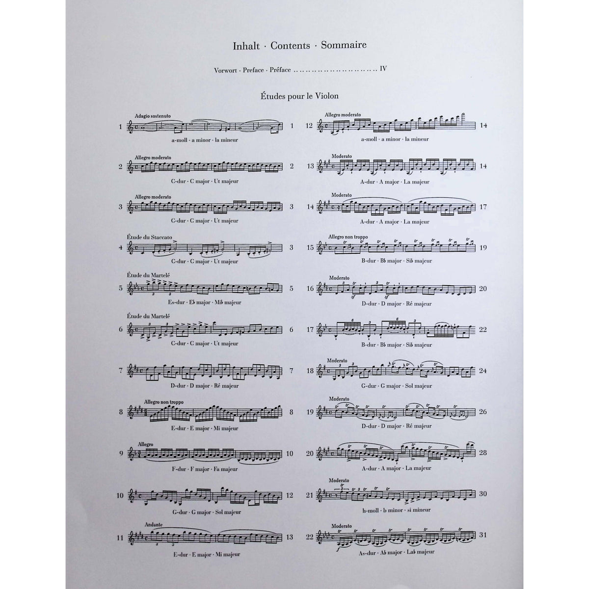 Kreutzer, Rodolphe - 42 Etudes for Violin Solo - Edited by Gertsch - G. Henle Verlag