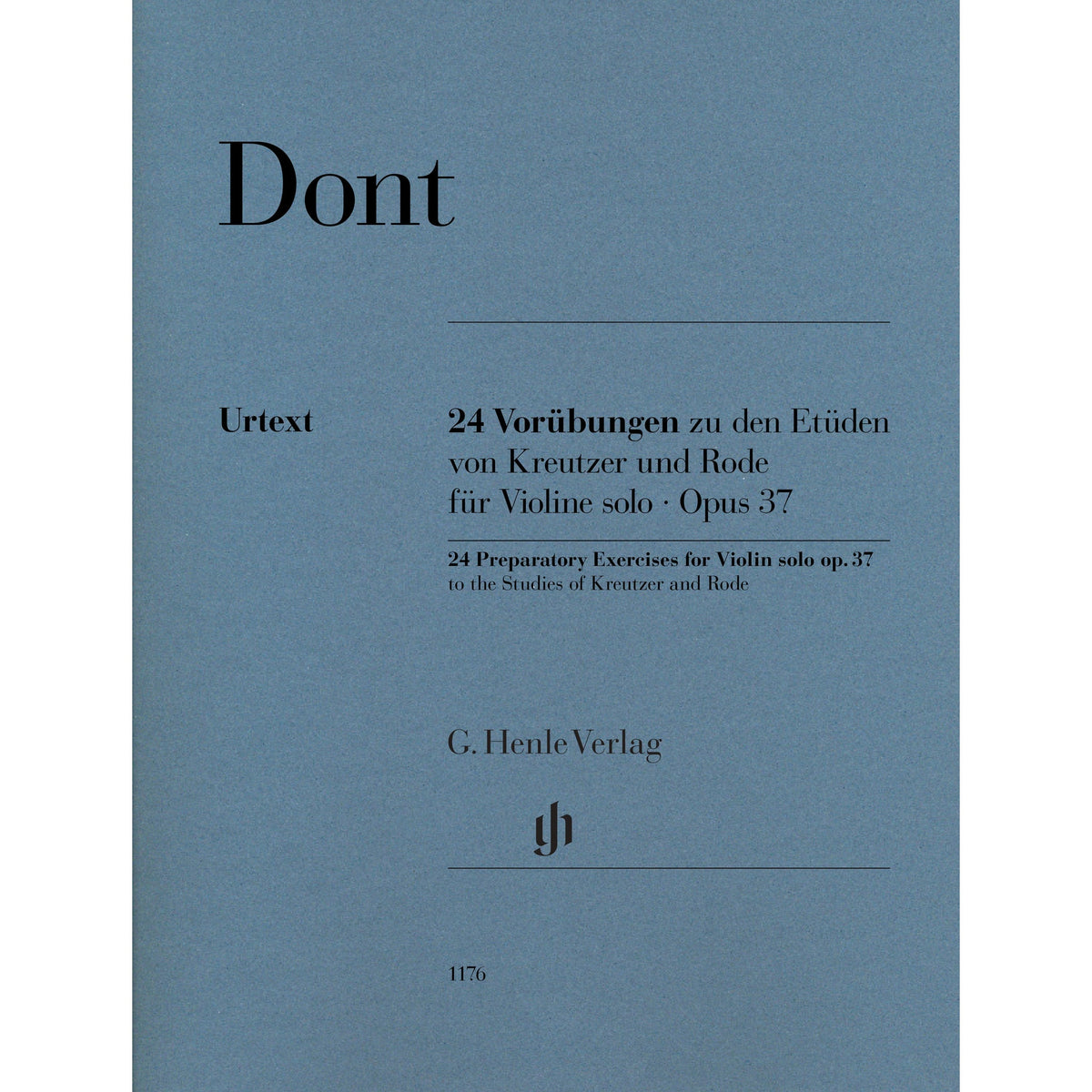 Dont, Jakob - 24 Preparatory Exercises for Violin solo - Edited by - Rahmer - G. Henle Verlag