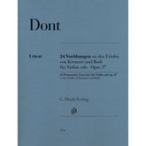 Dont, Jakob - 24 Preparatory Exercises for Violin solo - Edited by - Rahmer - G. Henle Verlag