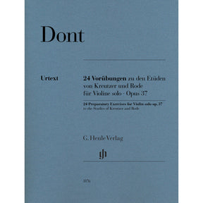 Dont, Jakob - 24 Preparatory Exercises for Violin solo - Edited by - Rahmer - G. Henle Verlag