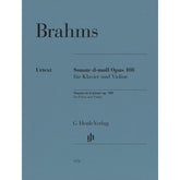 Brahms, Johannes - Sonata in d minor op. 108 for Piano and Violin - Edited by Wiechart - G. Henle Verlag