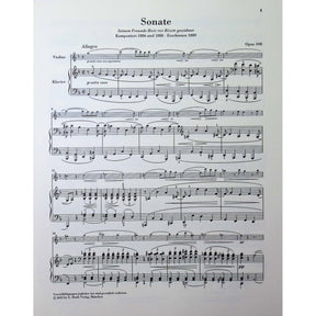 Brahms, Johannes - Sonata in d minor op. 108 for Piano and Violin - Edited by Wiechart - G. Henle Verlag