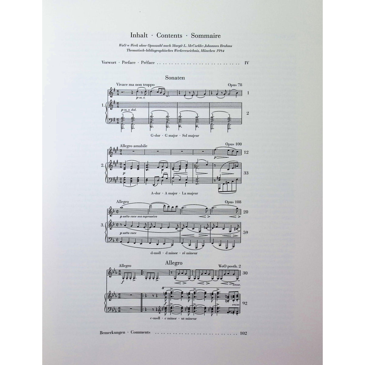 Brahms, Johannes - Sonatas for Piano and Violin - Edited by Wiechert/Struck - G. Henle Verlag