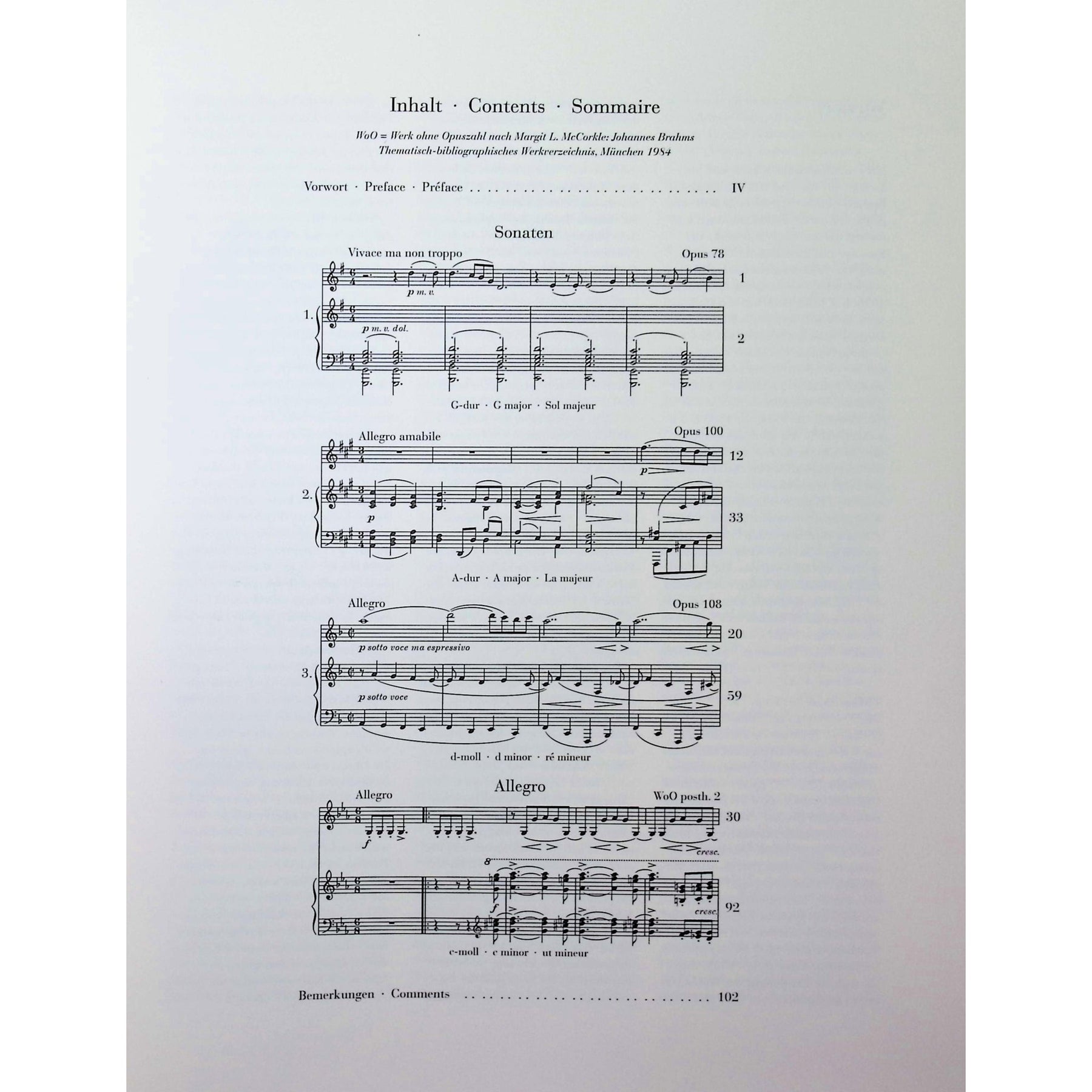 Brahms, Johannes - Sonatas for Piano and Violin - Edited by Wiechert/Struck - G. Henle Verlag
