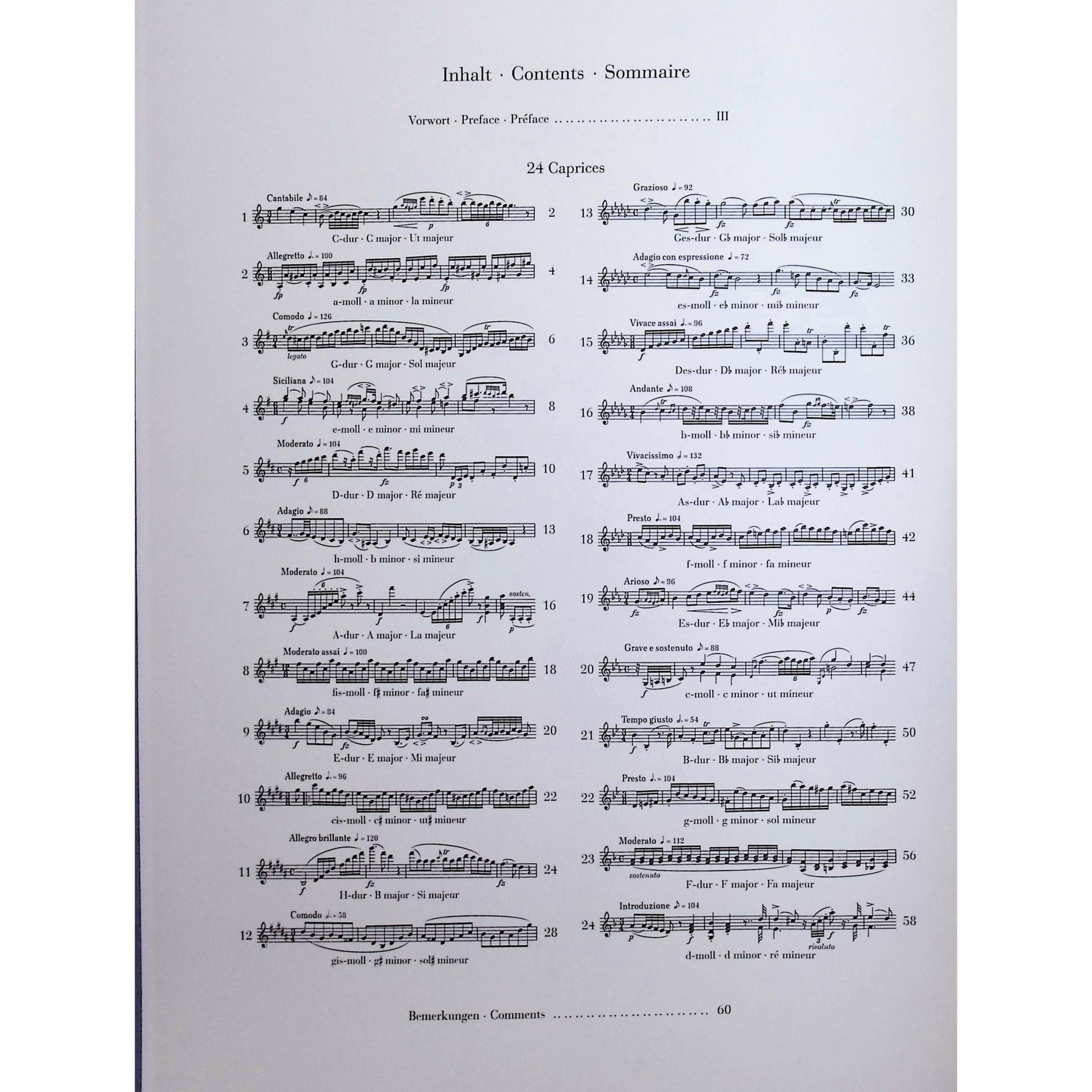 Rode, Pierre - 24 Caprices for Violin Solo - Edited by Gertsch - G. Henle Verlag