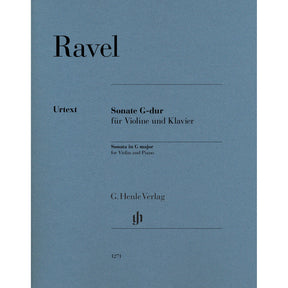 Ravel, Maurice - Sonata in G major for Violin and Piano - Edited by Kramer - G Henle Verlag URTEXT