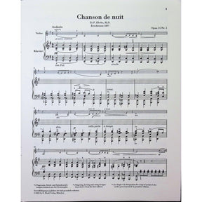 Elgar, Edward - Chanson de nuit and Chanson de matin op. 15 for Violin and Piano - Edited by Marshall-Luck - G. Henle Verlag