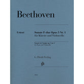 Beethoven, van Ludwig - Sonata in F major op. 1 for Piano and Violoncello - Edited by Dufner - G. Henle Verlag