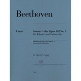Beethoven, van Ludwig - Sonata in C major op. 102 no. 1 for Piano and Violoncello - Edited by Dufner - G. Henle Verlag