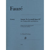 Faure, Gabriel - Sonata no. 2 in g minor op. 117 for Violoncello and Piano - Edited by Kolb - G. Henle Verlag