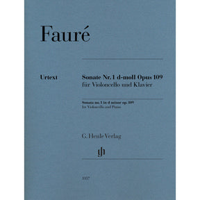 Faure, Gabriel - Sonata no. 1 in d minor op. 109 for Violoncello and Piano - Edited by Kolb - G. Henle Verlag