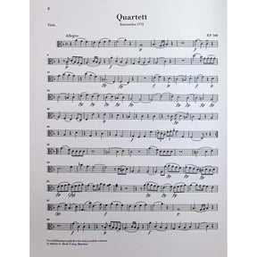 Mozart, Wolfgang - String Quartet Volume II - Edited by Seiffert - G. Henle Verlag