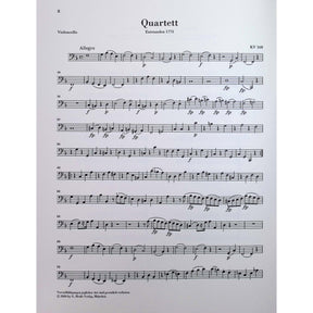 Mozart, Wolfgang - String Quartet Volume II - Edited by Seiffert - G. Henle Verlag