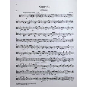 Dvorak, Antonin - String Quartet in Eb major - Edited by Jost - G. Henle Verlag