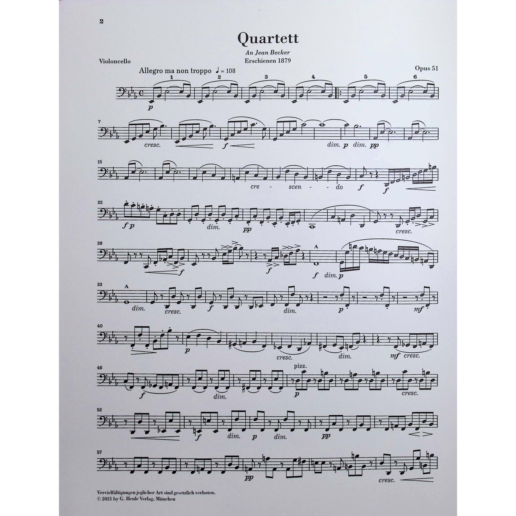 Dvorak, Antonin - String Quartet in Eb major - Edited by Jost - G. Henle Verlag