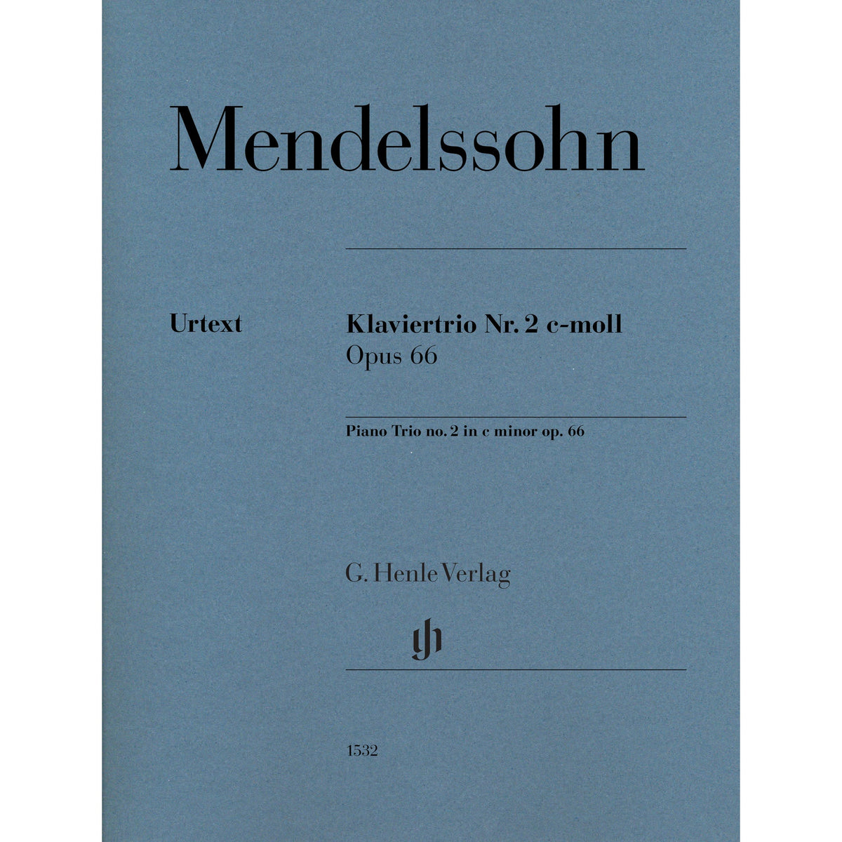 Mendelssohn, Felix - Piano Trio no. 2 in c minor op. 66 - Edited by Herttrich - G. Henle Verlag