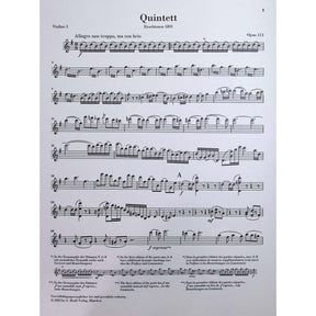 Brahms, Johannes - String Quintet no. 2 - Edited by Kirsch - G. Henle Verlag