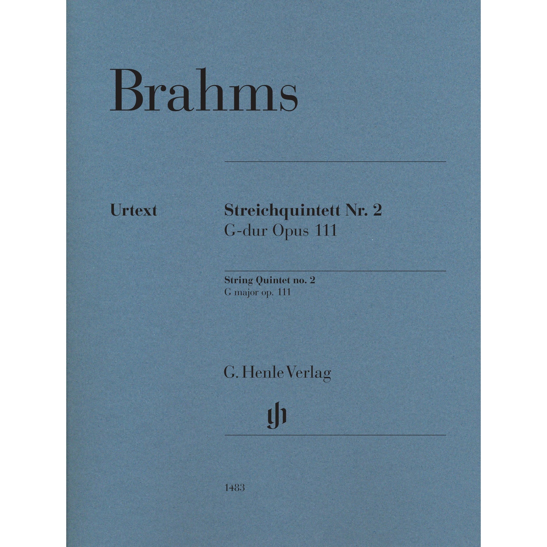 Brahms, Johannes - String Quintet no. 2 - Edited by Kirsch - G. Henle Verlag