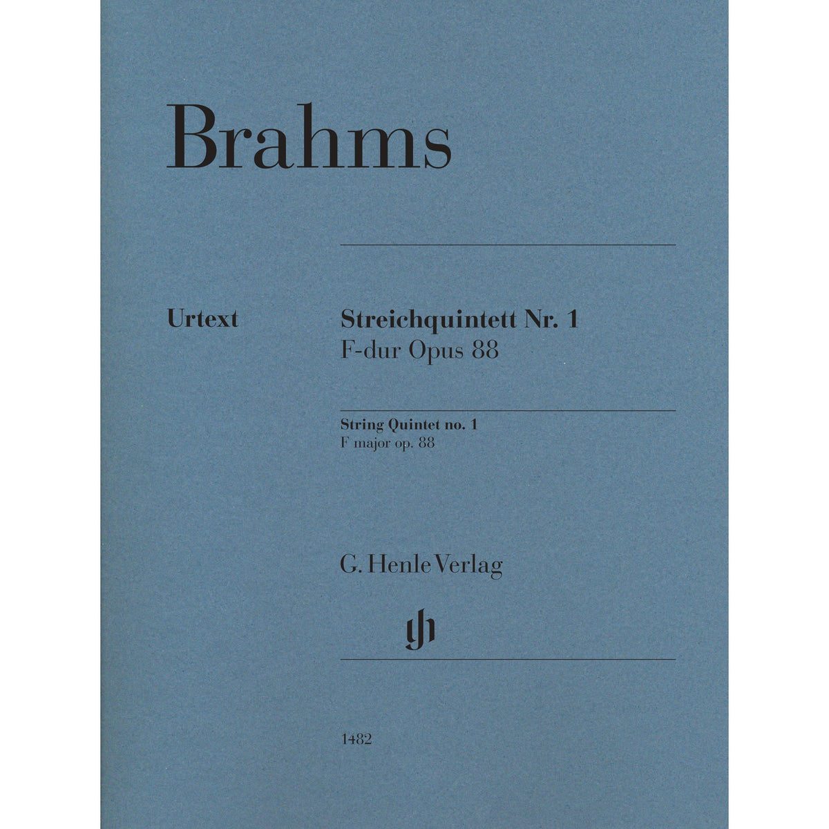 Brahms, Johannes - String Quintet no. 1 - Edited by Kirsch - G. Henle Verlag