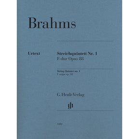 Brahms, Johannes - String Quintet no. 1 - Edited by Kirsch - G. Henle Verlag