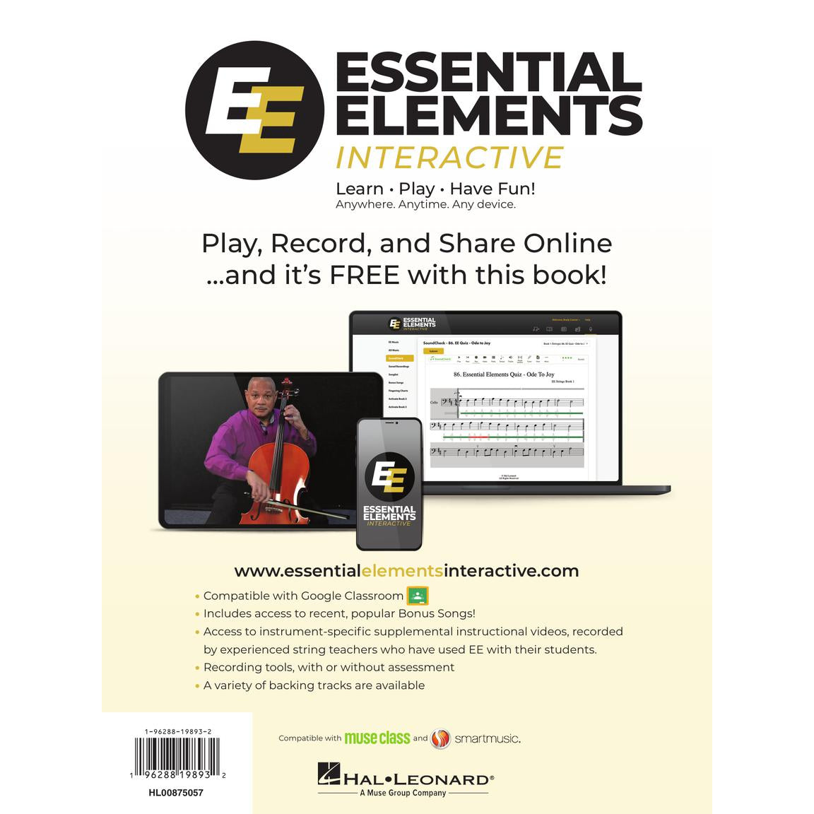 Hal Leonard Essential Elements for Strings, Book 1 - Cello - Allen/Gillespie/Hayes (ed. 2025)