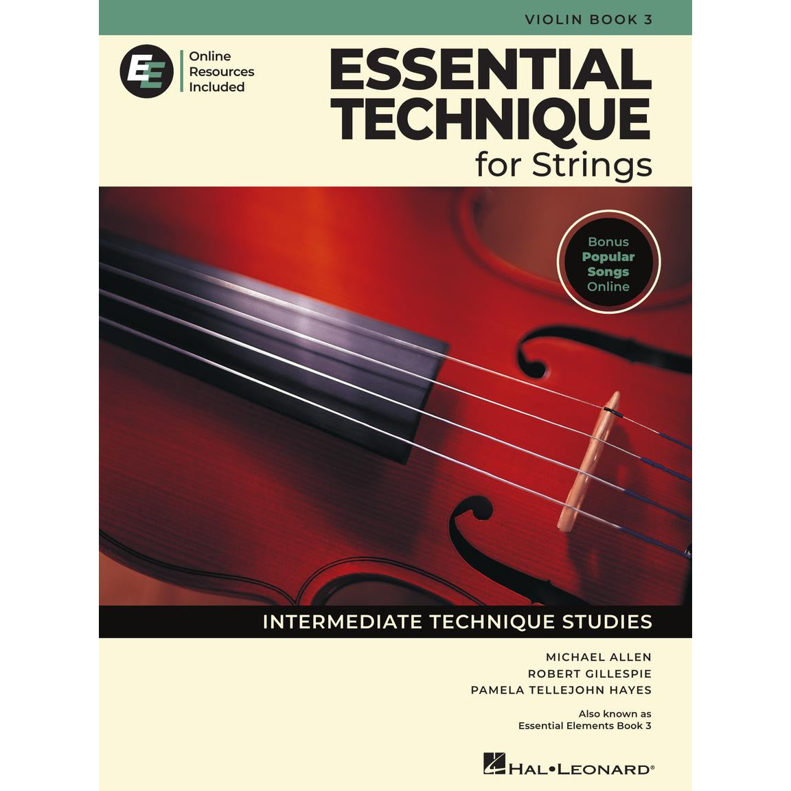 Hal Leonard Essential Elements for Strings, Book 3 - Violin - Allen/Gillespie/Hayes (ed. 2025)