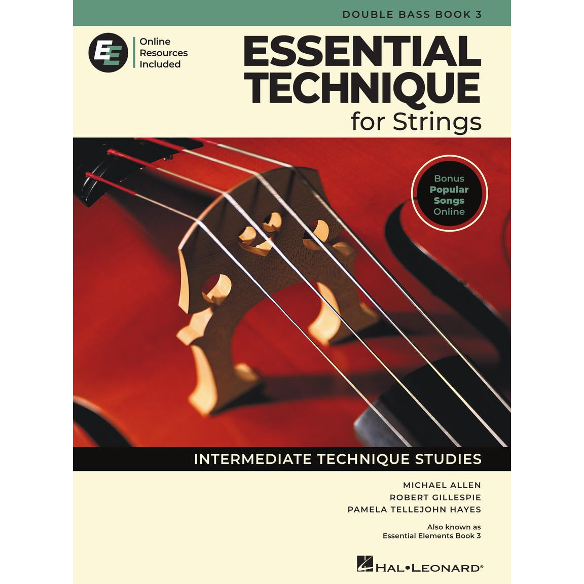 Hal Leonard Essential Elements for Strings, Book 3 - Bass - Allen/Gillespie/Hayes (ed. 2025)