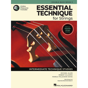 Hal Leonard Essential Elements for Strings, Book 3 - Bass - Allen/Gillespie/Hayes (ed. 2025)