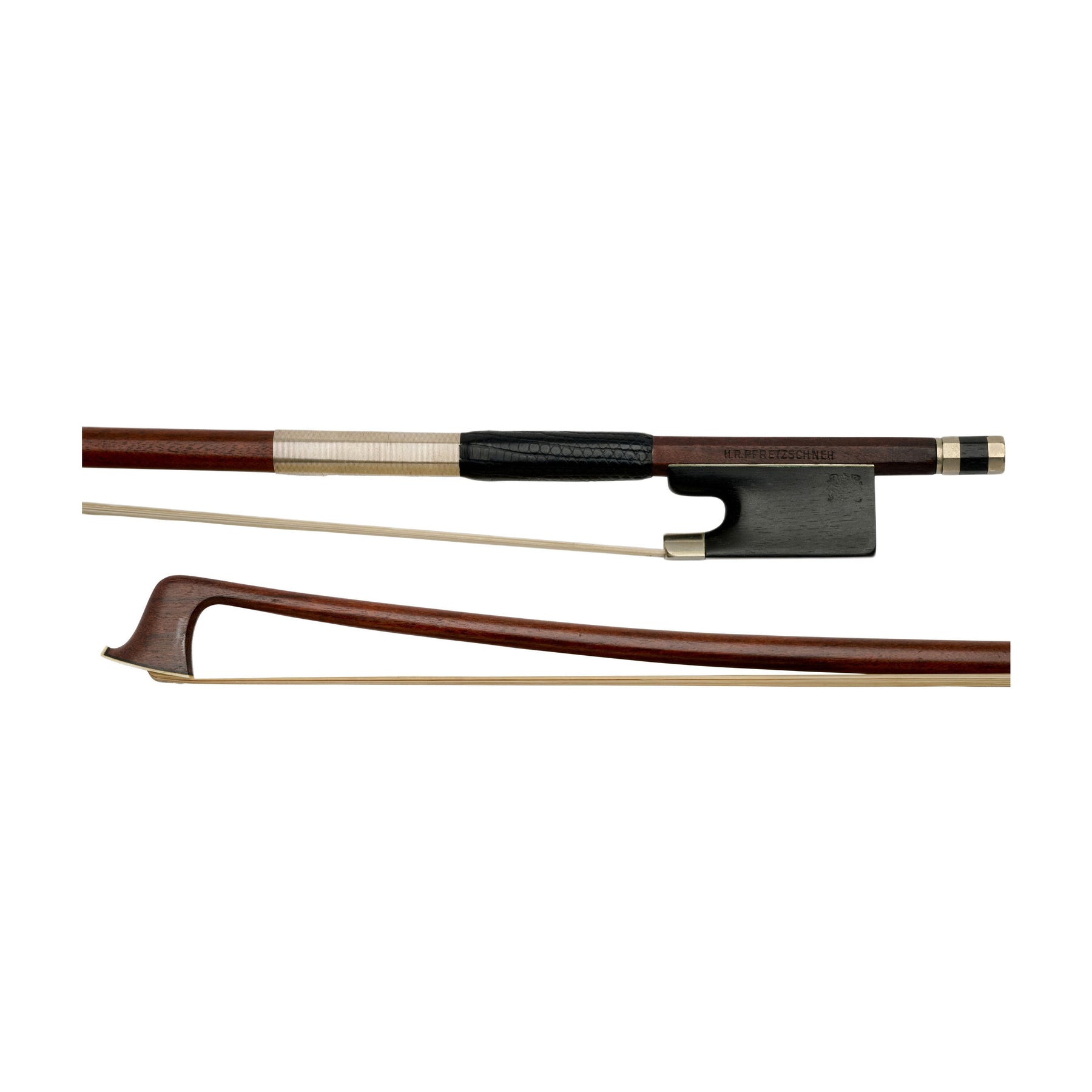H.R. Pfretzschner Violin Bow, Markneukirchen, Ebony/Silver
