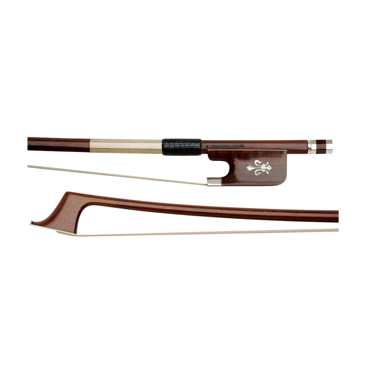 Arcos Brasil Ipe Cello Bow, Snakewood & Silver
