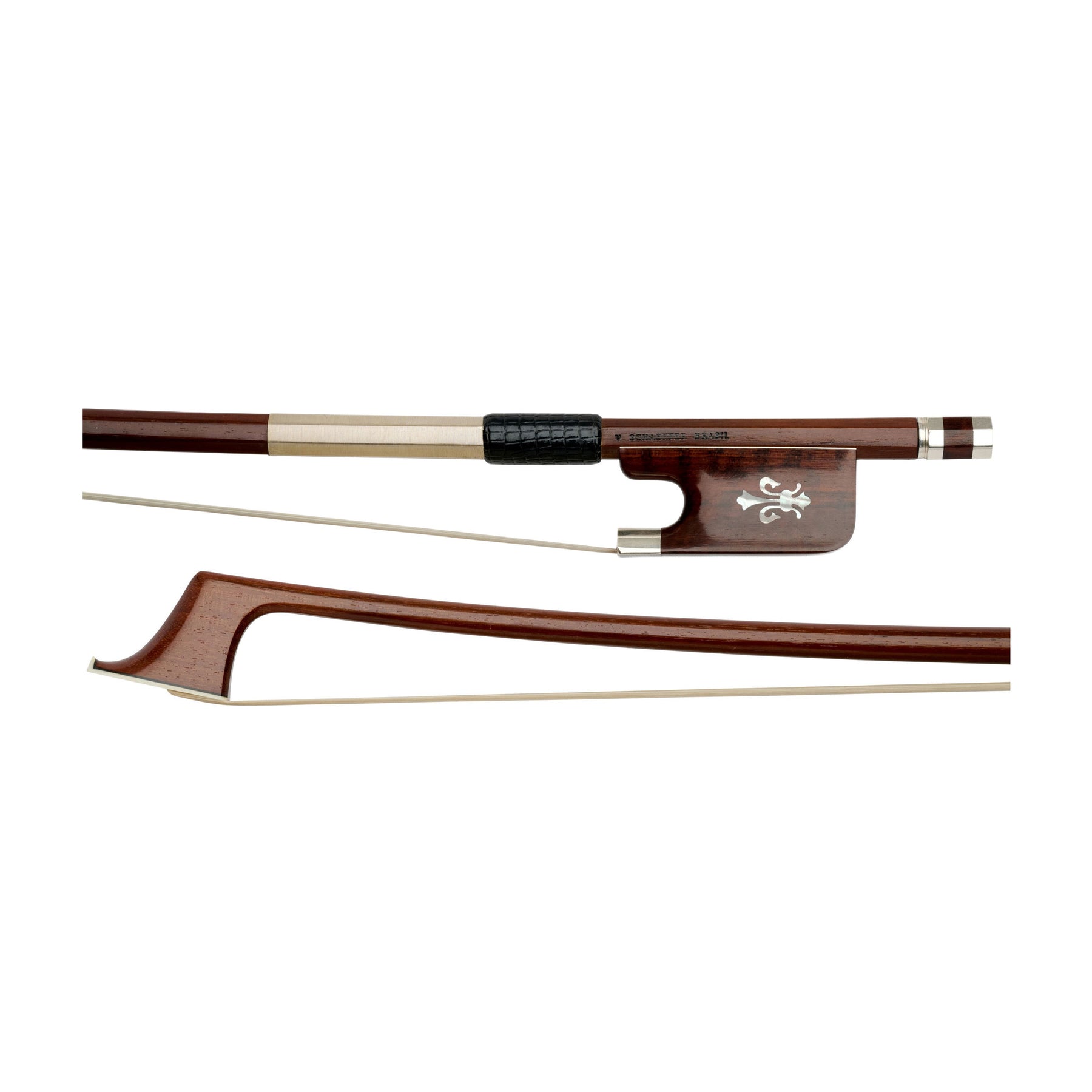 Arcos Brasil Ipe Cello Bow, Snakewood & Silver
