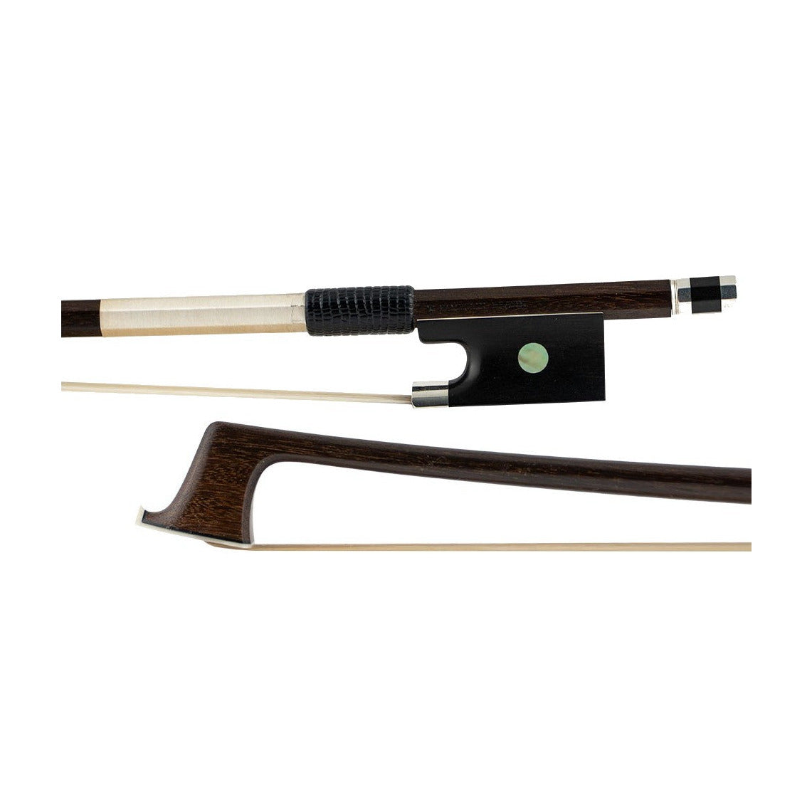 Tiago Pampolin "Peccatte" Ipe Violin Bow, Ebony/Silver