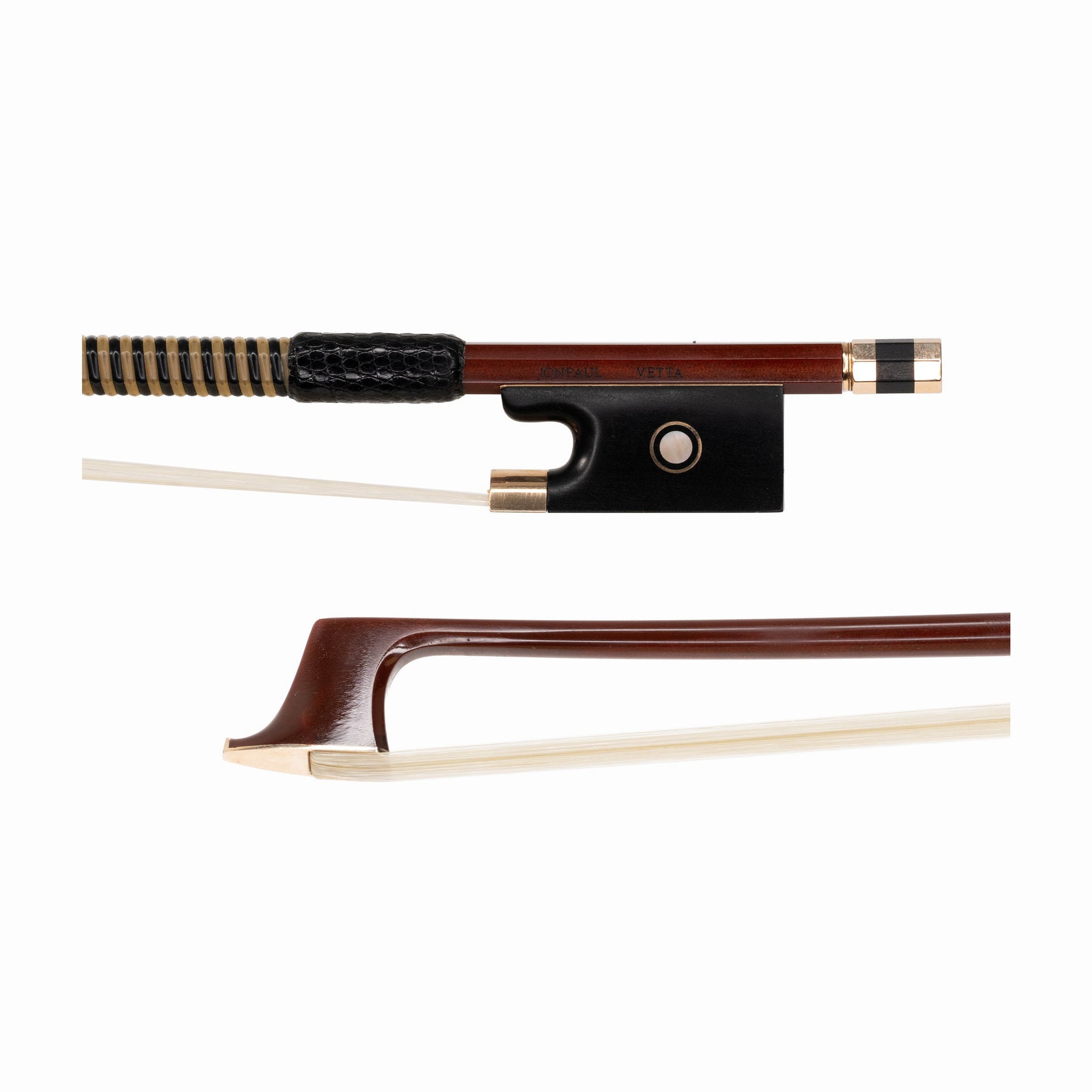 JonPaul Veta Violin Bow, Ebony/Gold