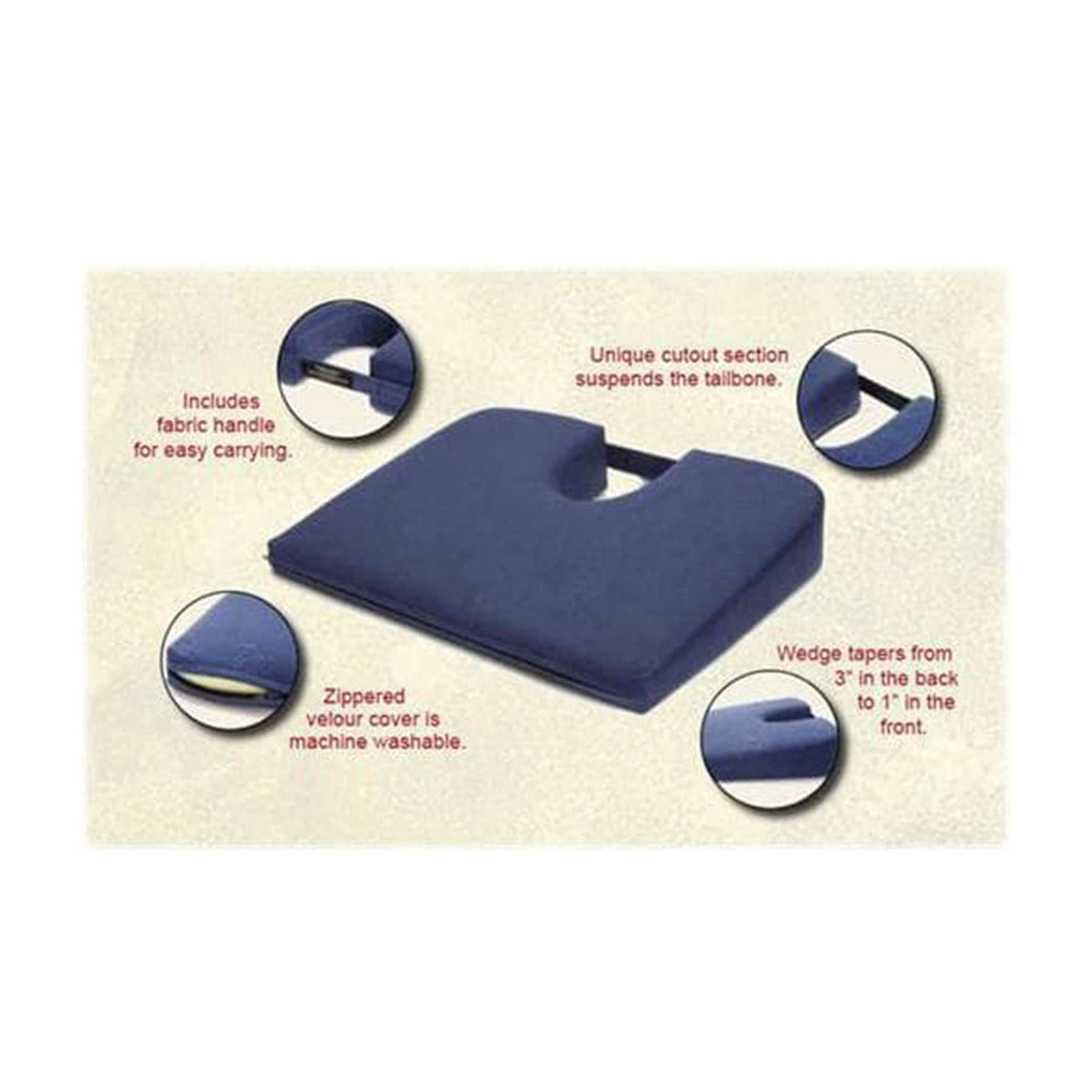Orginal Tush-Cush Black Velour
