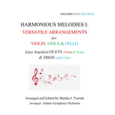 Yasuda, Martha - Harmonious Melodies, Versatile Arrangements for Violin, Viola, and Cello, Volume I - Digital Download