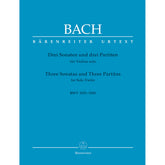 Bach, J.S. - 6 Sonatas and Partitas for Solo Violin, BWV 1001-1006 - Edited by Wollny