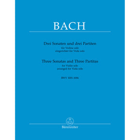 J.S. Bach - Three Sonatas and Partitas, BWV 1001-1006, arr. for Viola - edited by Chung Park - Bärenreiter-Verlag